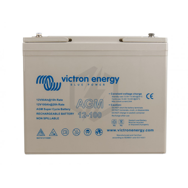 Batterie AGM Super Cycle Victron BAT412110081 AGM 12v 100ah