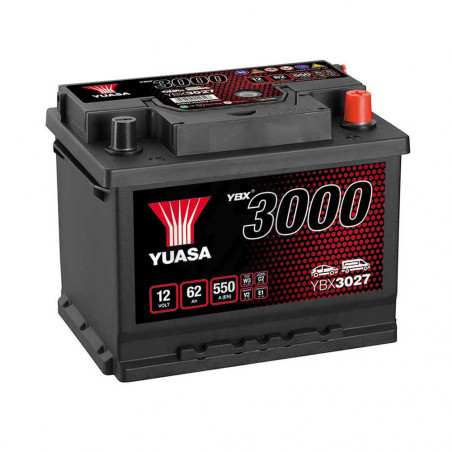 Batterie Yuasa SMF YBX3027 12V 62ah 550A L2D