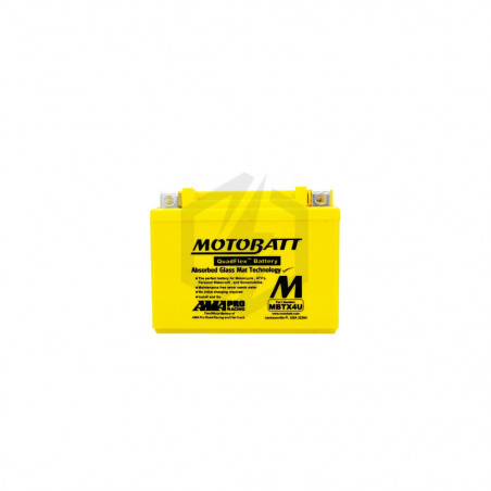 Batterie Motobatt QuadFlex AGM MBTX4U 12V 4.7h 70A YB4L-B YTX4L-BS YTZ5S