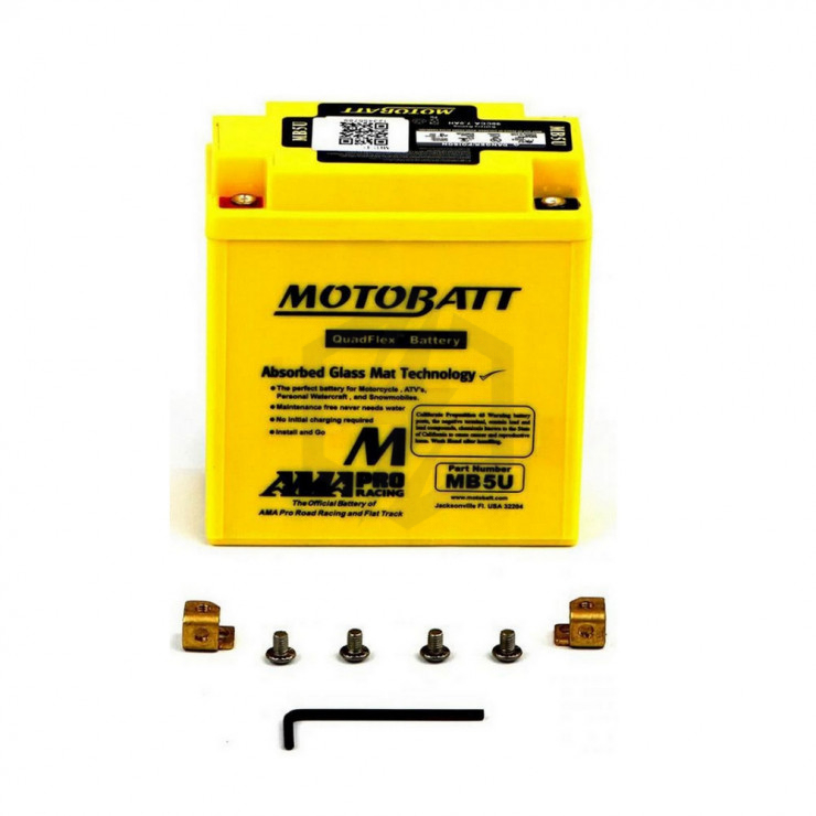 Batterie Motobatt QuadFlex AGM MB5U 12V 7ah 90A YB5L-B