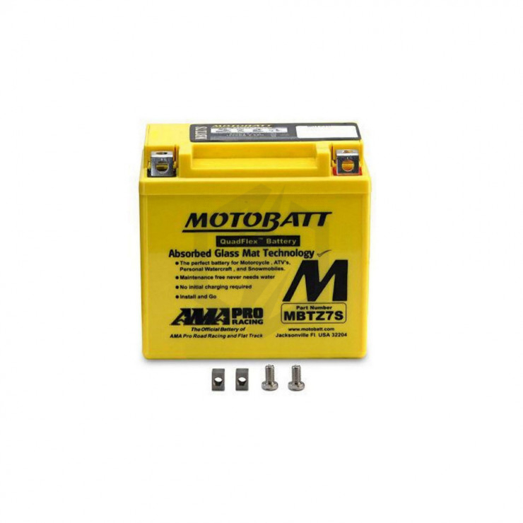 Batterie Motobatt QuadFlex AGM MBTZ7S 12V 6.5ah 100A YTX5L-BS YTZ7S