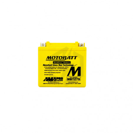 Batterie Motobatt QuadFlex AGM MBTZ7S 12V 6.5ah 100A YTX5L-BS YTZ7S