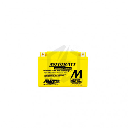 Batterie Motobatt QuadFlex AGM MBT9B4  12V 9ah 115A YT9B-BS