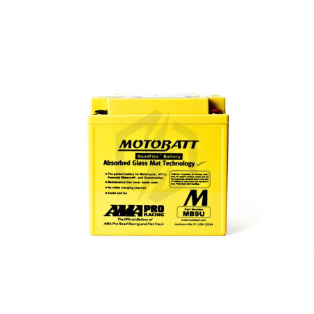 Batterie Motobatt QuadFlex AGM MB9U 12V 11ah 140A YB9-B