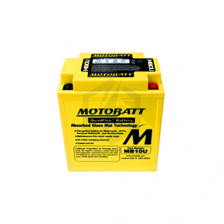 Batterie Motobatt QuadFlex AGM MB10U 12V 14.5ah 175A YB10L-A2