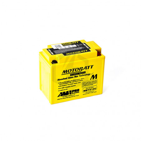 Batterie Motobatt QuadFlex AGM MBTX12U 12V 14ah 200A YTX12-BS YTX14-BS