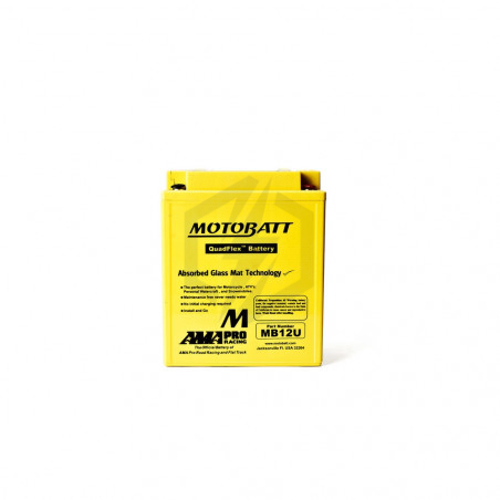 Batterie Motobatt QuadFlex AGM MB12U 12V 15ah 160A YB12A-A YB12A-B