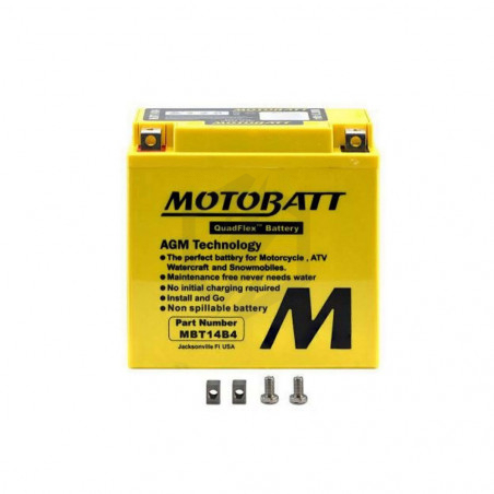 Batterie Motobatt QuadFlex AGM MBT14B4 12V 13ah 175A YT14B-BS