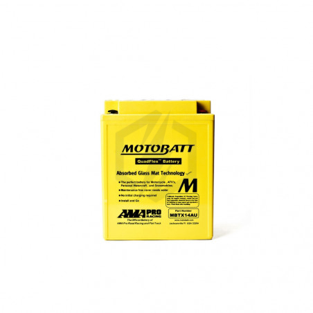 Batterie Motobatt QuadFlex AGM MBTX14AU 12V 16.5ah 210A YB14L-A2