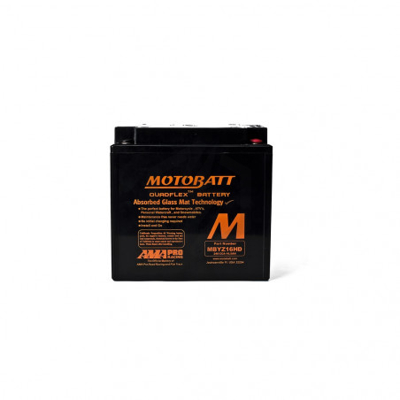 Batterie Motobatt QuadFlex AGM MBYZ16HD 12V 16.5ah 240A YTX14L-BS