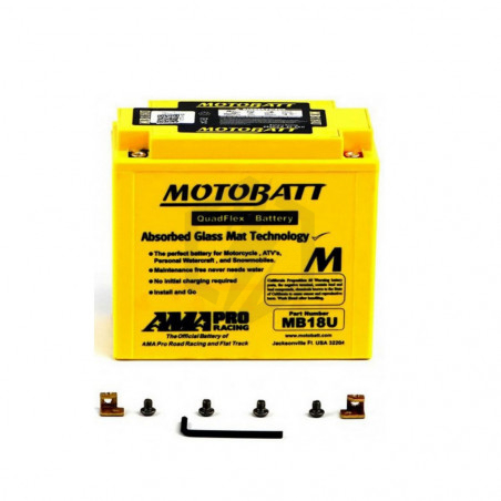 Batterie Motobatt QuadFlex AGM MB18U 12V 22.5ah 280A YB18A YB18L-A
