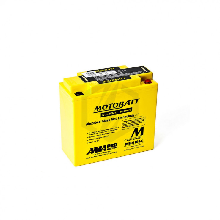 Batterie Motobatt QuadFlex AGM MBTX20UHD 12V 21ah 310A YTX20L-BS