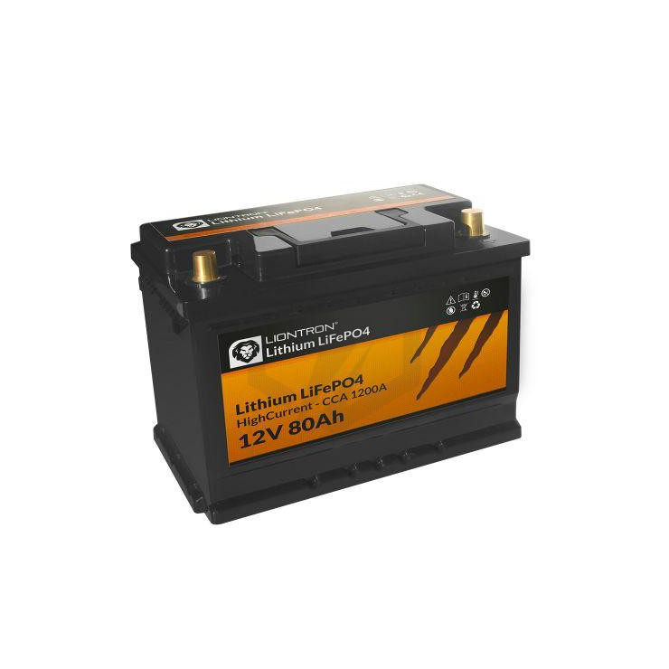 Batterie Liontron Lithium LiFePO4 LX Smart BMS 12.8V 80Ah 1200A