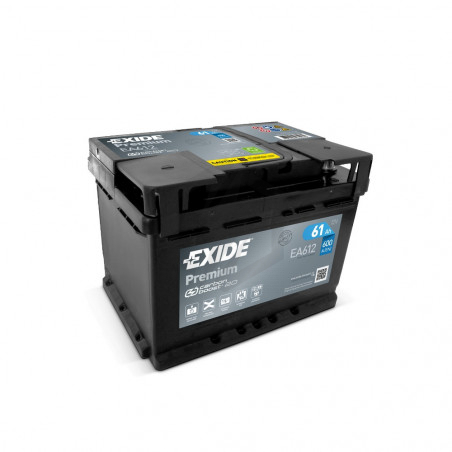 Batterie Exide Premium EA612 12v 60AH 600A LB2D