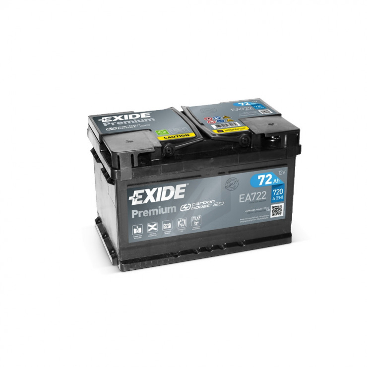 Batterie Exide Premium EA722 12v 72AH 720A LB3D