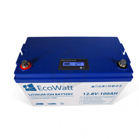 Batterie LiFePO4 12.8V 100ah Ecowatt