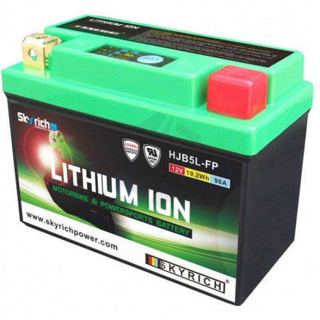 BATTERIE MOTO LITHIUM SKYRICH HJB5L-FP YB4L-B YB5L-B