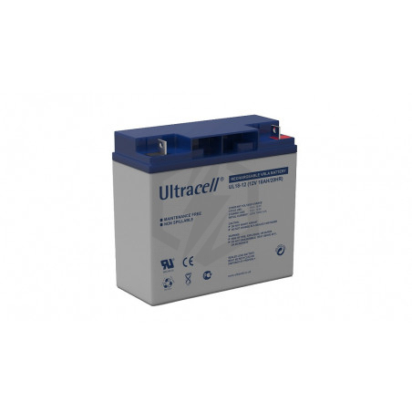 Batterie plomb étanche UL18-12 Ultracell 12v 18ah