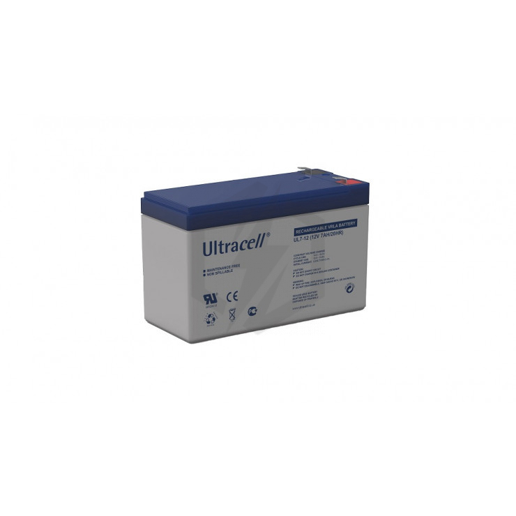Batterie plomb étanche UL7-12 Ultracell 12v 7ah