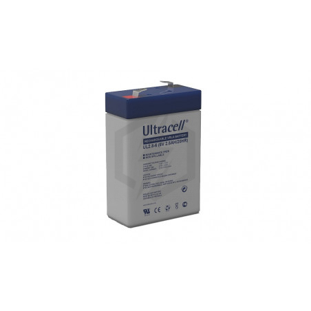 Batterie plomb étanche UL2.8-6 Ultracell 6v 2.8ah