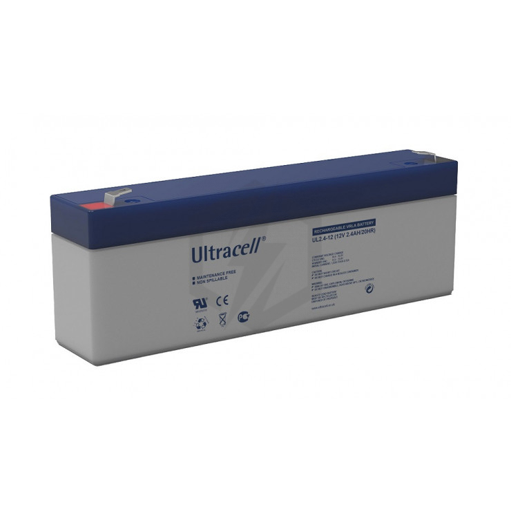 Batterie plomb étanche UL2.4-12 Ultracell 12v 2.4ah