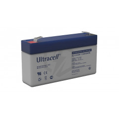 Batterie plomb étanche UL1.3-6 Ultracell 6v 1.3ah