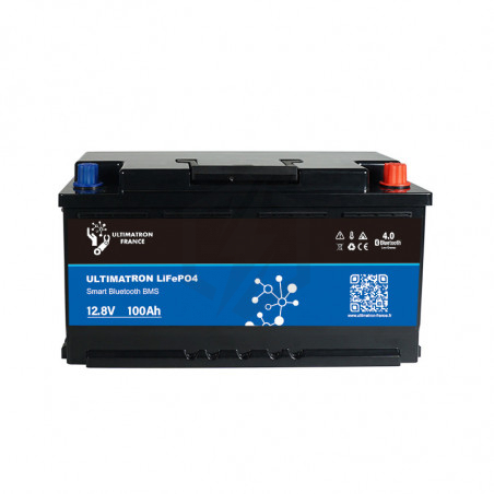 Batterie Lifepo4 12V 100Ah 1280Wh, Durée de Vie de 10 Ans Batterie pour  Panneau Solaire, pour Camping-Car, Bateau, Camping Car ou système Solaire :  : Auto et Moto