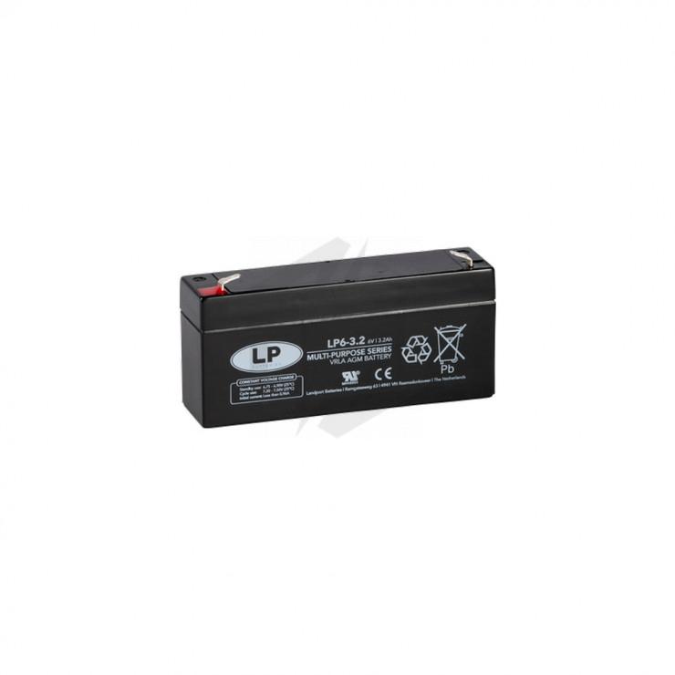 Batterie VRLA AGM LP6-3.2 Landport 6V 3.2ah