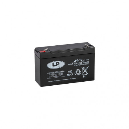 Batterie VRLA AGM LP6-12 VDS Landport 6V 12ah