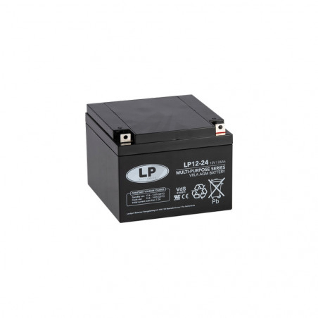 Batterie De Soutien 12V 1.2Ah LANDPORT LP12-1.2 - Compatible Mercedes, Land Rover - Dimensions 97x43x52 Mm, Sans Entretien