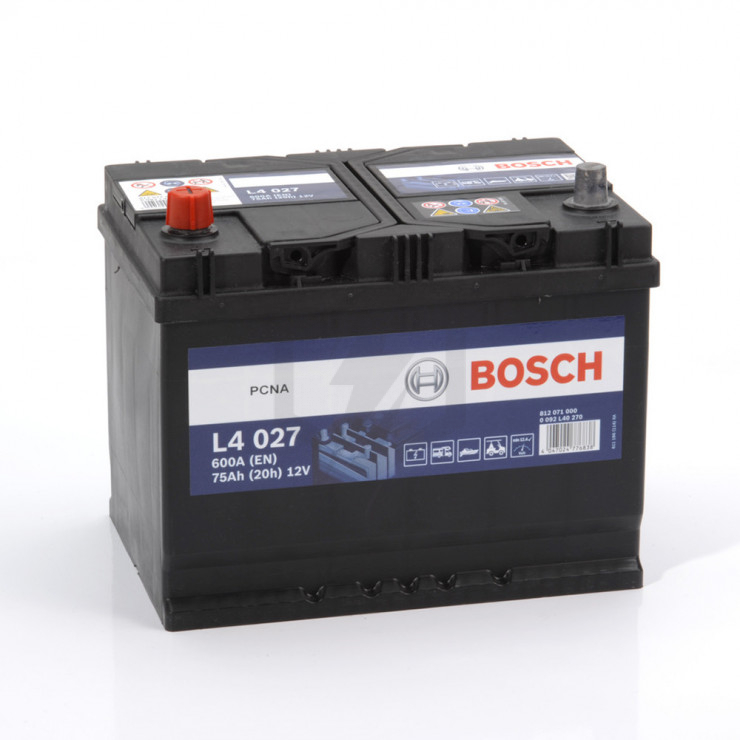 Batterie Techni-Power 12 V - 75 Ah - polarité à droite