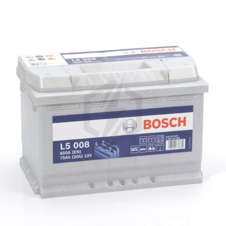 Batterie décharge lente Bosch L5008 12v 75ah 0092L50080 X3D
