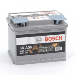 Batterie Bosch AGM S5A05 12v 60ah 680A 0092S5A050 L2D