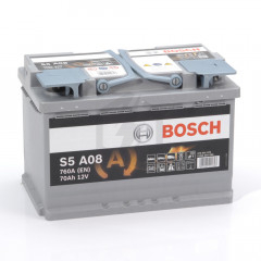 Batterie Bosch AGM S5A08 12v 70ah 760A 0092S5A080 L3D