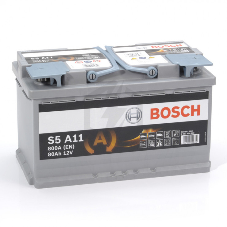 BATTERIE START STOP BOSCH AGM S5 A11 12V 80AH 800A (L4