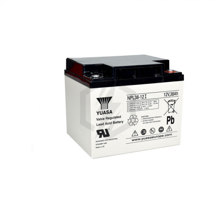 Batterie plomb étanche NPL38-12FR Yuasa 12v 38ah