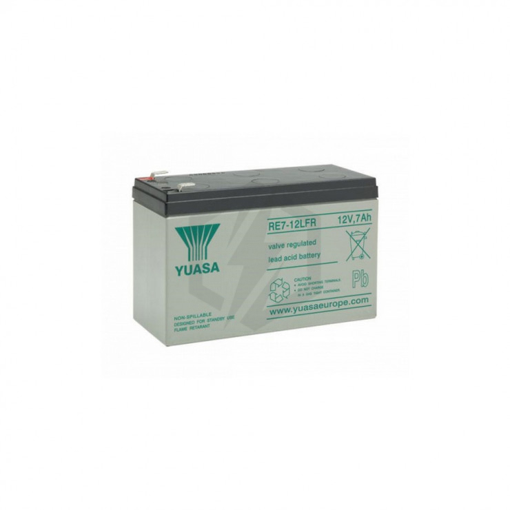 Batterie plomb étanche RE7-12FR Yuasa 12V 7ah