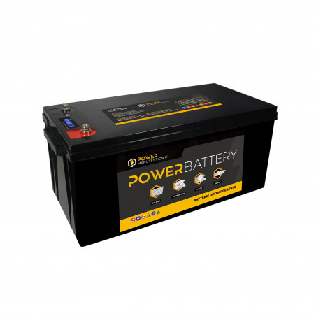 Batterie LITHIUM Fer Phosphate (LiFePO4) 12.8V 200ah Power Battery écran LCD