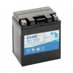 Batterie moto Exide AGM12-14 YB14L-A2  12v 12ah 210A