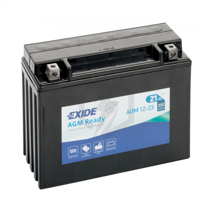 Batterie moto Exide AGM12-23 YTX24HL-BS 12v 21ah 350A