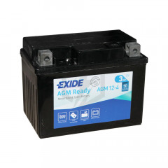 Batterie moto Exide AGM12-4 YTX4L-BS YB4L-B12v 3ah 50A