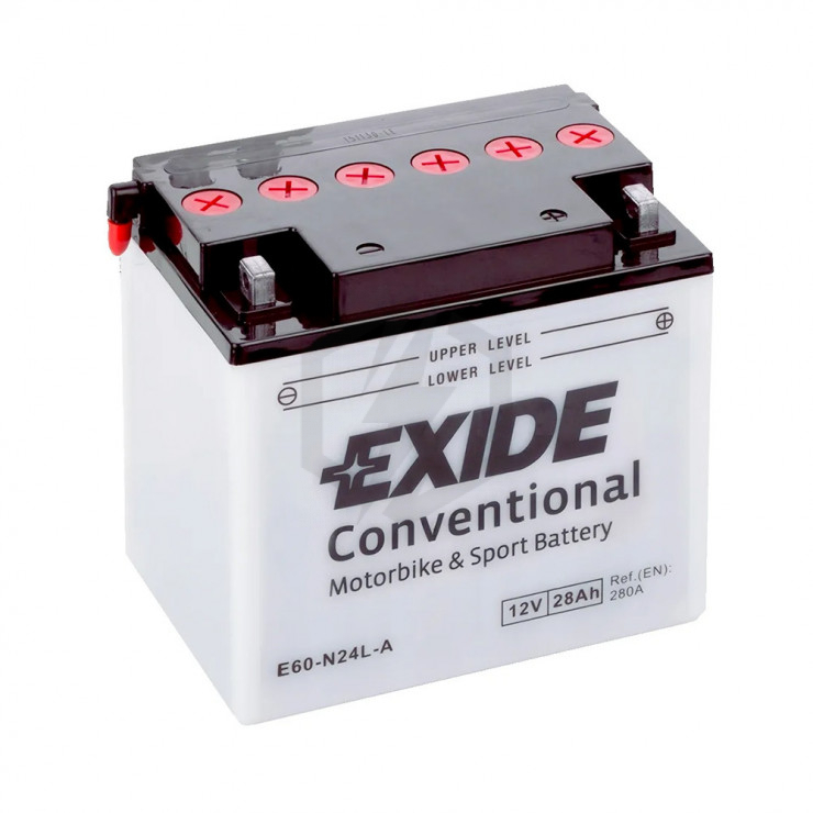 Batterie moto Exide E60-N24L-A Y60-N24L-A 12v 28ah 280A