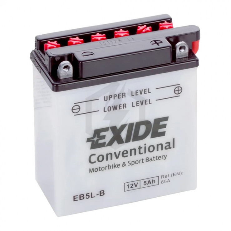 Batterie moto Exide EB5L-B YB5L-B 12v 5ah 65A