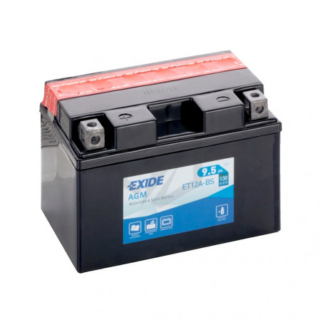 Batterie moto Exide ET12A-BS YT12A-BS 12v 9.5ah 130A