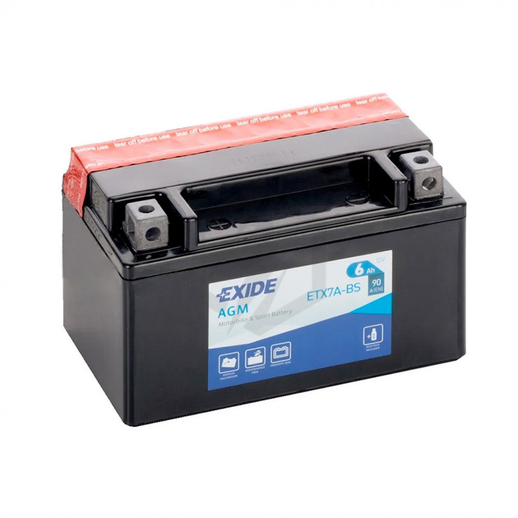 Batterie Landport AGM - 12V 6Ah - Sans entretien (YTZ7S- BS)