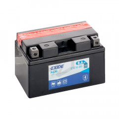 Battery Exide Moto 12V Agm AGM. ETZ10-BS. 8,6Ah - 145A(EN) 12V.  (150x90x95mm) - VT BATTERIES