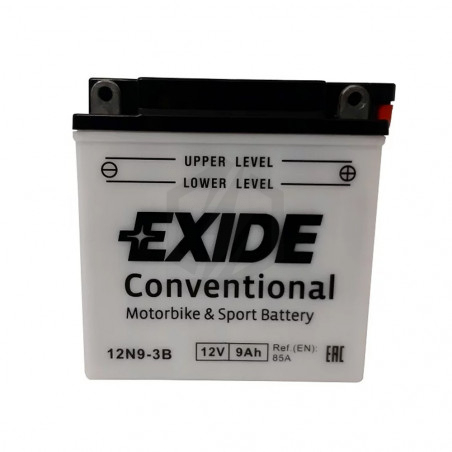 Batterie moto Exide 12N9-3B 12v 9ah 85A