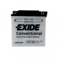 Batterie moto Exide 12N9-4B-1 12v 9ah 85A