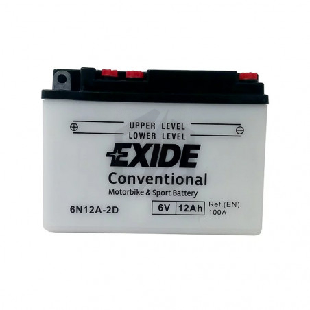 Batterie moto Exide 6N12A-2D 6v 12ah 80A