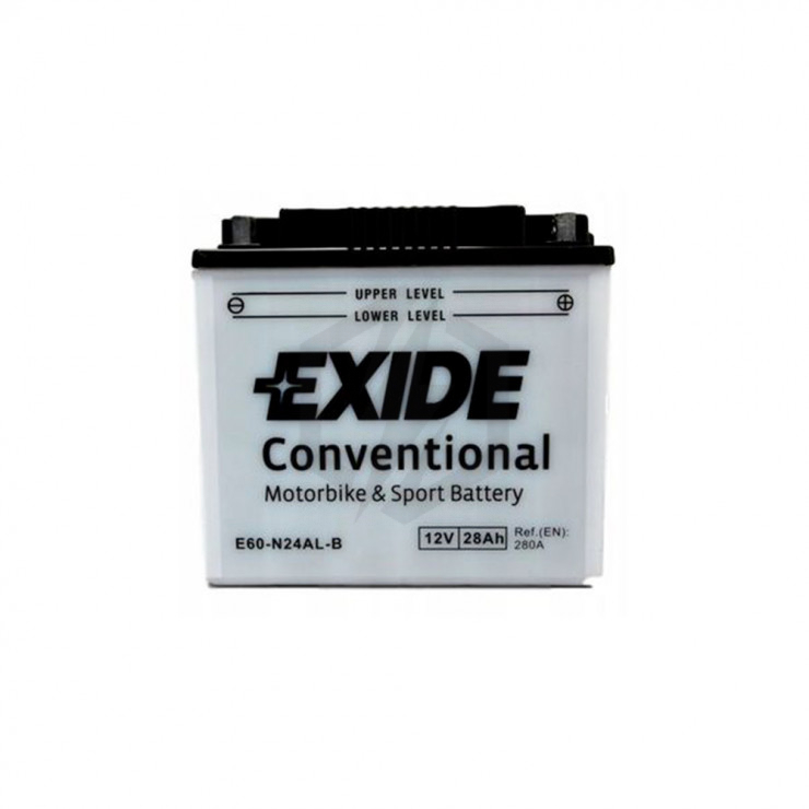 Batterie moto Exide E60-N24AL-B Y60-N24AL-B 12v 28ah 280A